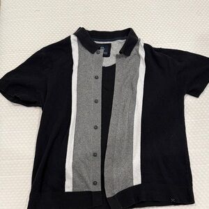 Stylish Black and Gray Mens Shirt